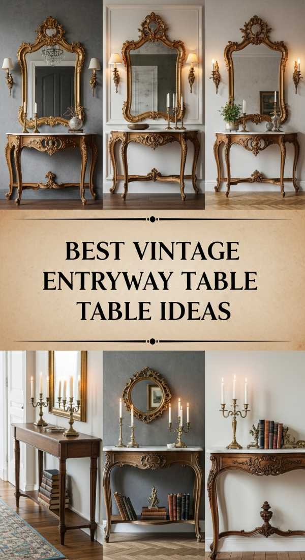 Best Vintage Entryway Table Ideas 69ed033aac644