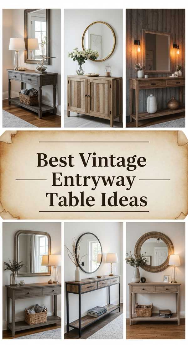 Best Vintage Entryway Table Ideas 69f0e5be9787b