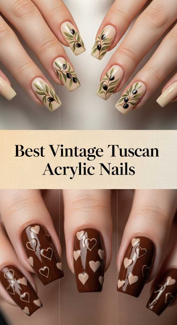 Best Vintage Tuscan Acrylic Nails 69e905bd6f76f