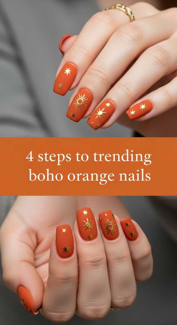 Boho Orange Gold Celestial Art 69e31eedb6831