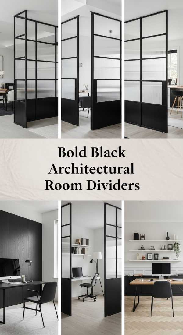 Bold Black Architectural Room Dividers 69f3a69de3dc7