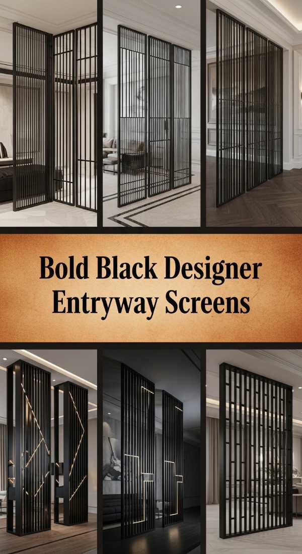 Bold Black Designer Entryway Screens 69e64c5e82d9f