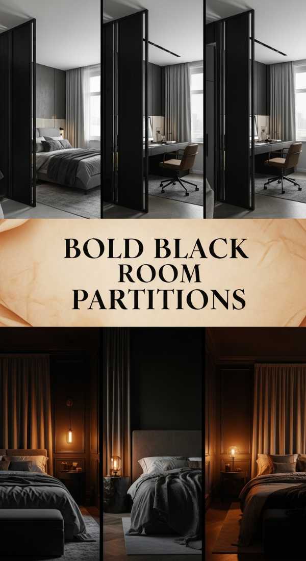 Bold Black Room Partitions 69f3a69a05172
