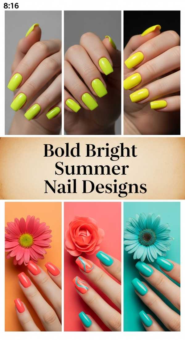 Bold Bright Summer Nail Designs 69ef3ad3d9dc4