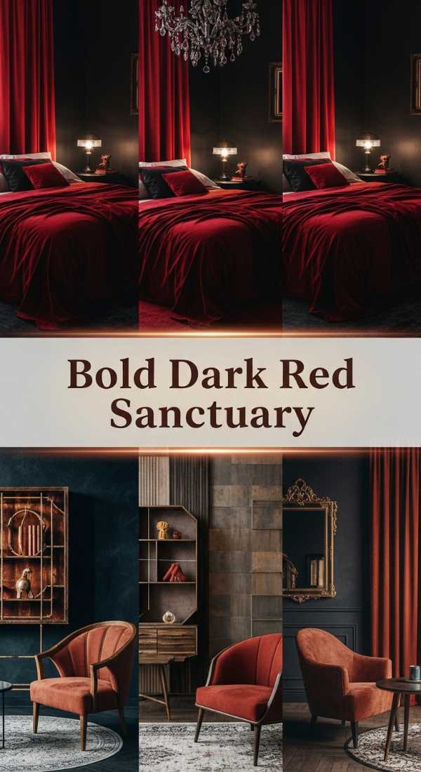Bold Dark Red Sanctuary 69ea60b5d2a1a