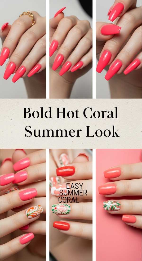 Bold Hot Coral Summer Look 69f32d5a538a6