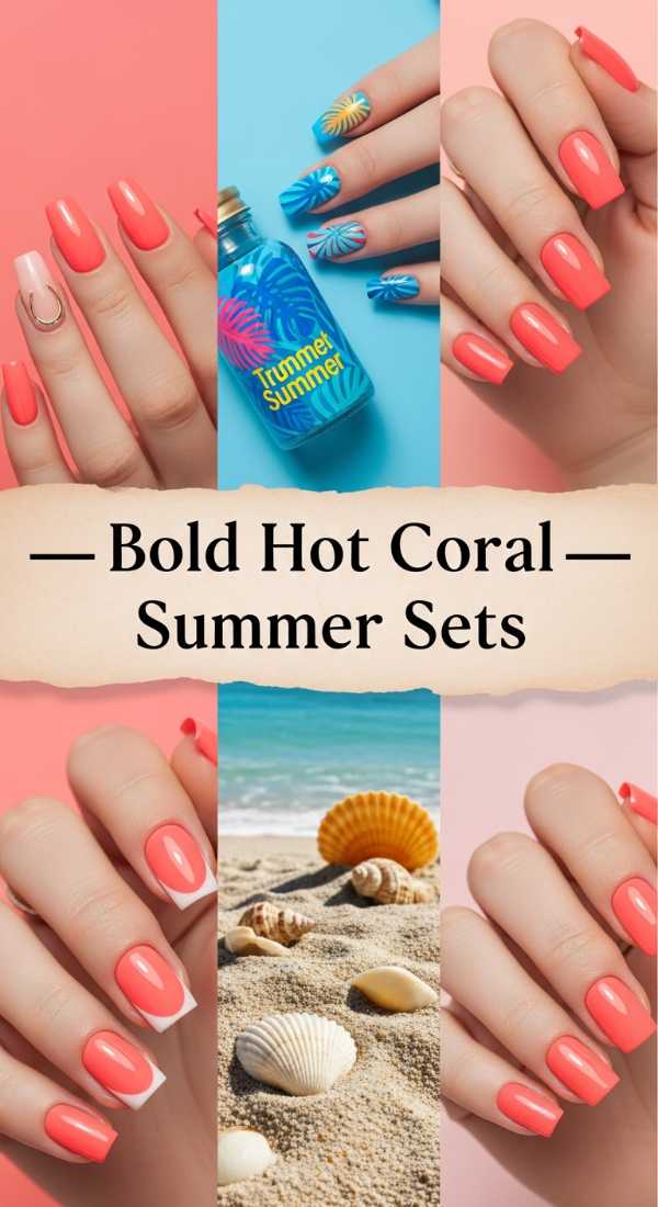 Bold Hot Coral Summer Sets 69ef3c70c9548