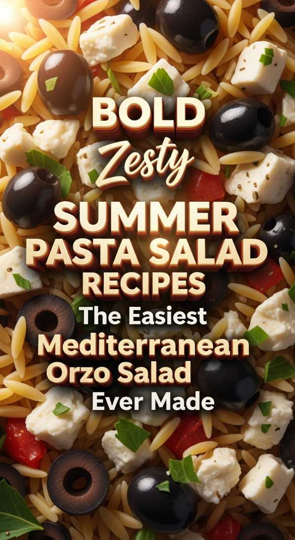Bold Mediterranean Orzo Summer Pasta Salad 69edb73d920ca
