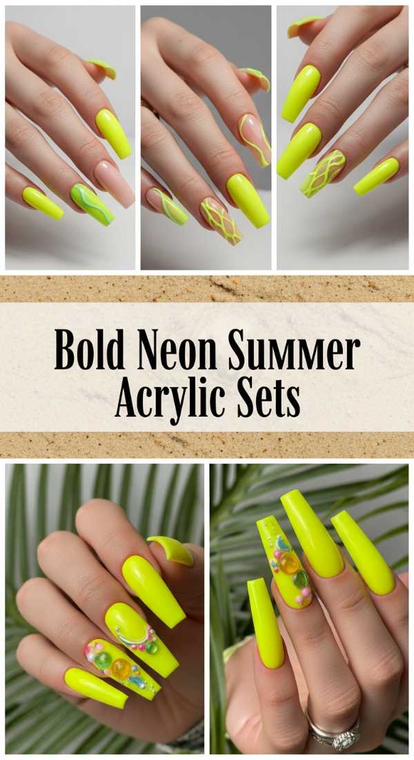 Bold Neon Summer Acrylic Sets 69f32d795b147