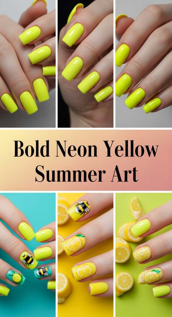 Bold Neon Yellow Summer Art 69ee409c7bf47