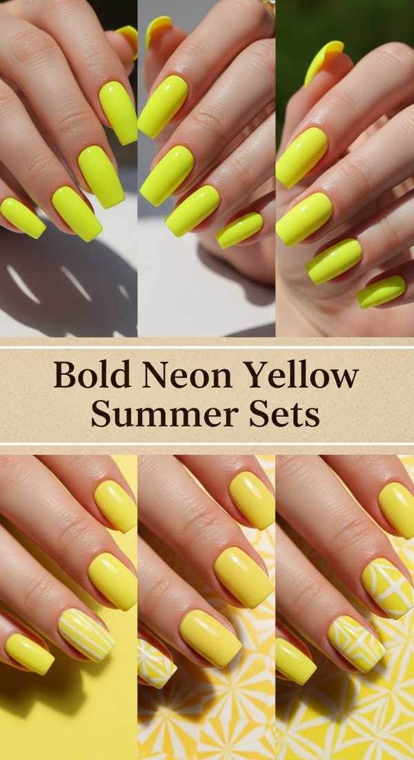 Bold Neon Yellow Summer Sets 69ef3c64d231d