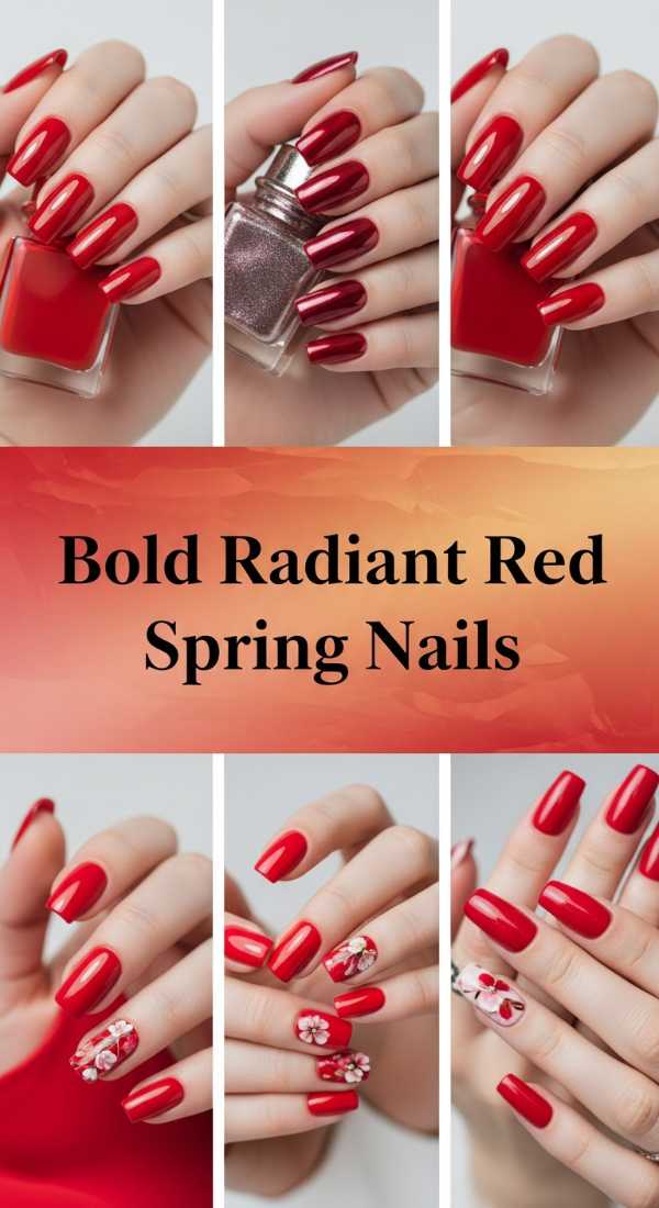 Bold Radiant Red Spring Nails 69f0cc3bac3f4