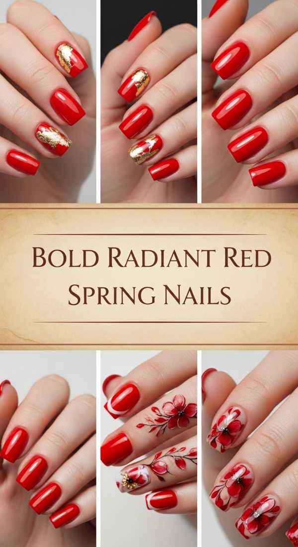 Bold Radiant Red Spring Nails 69f32d4d30d4c