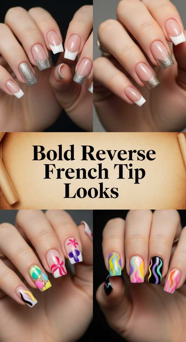 Bold Reverse French Tip Looks 69eb727740276