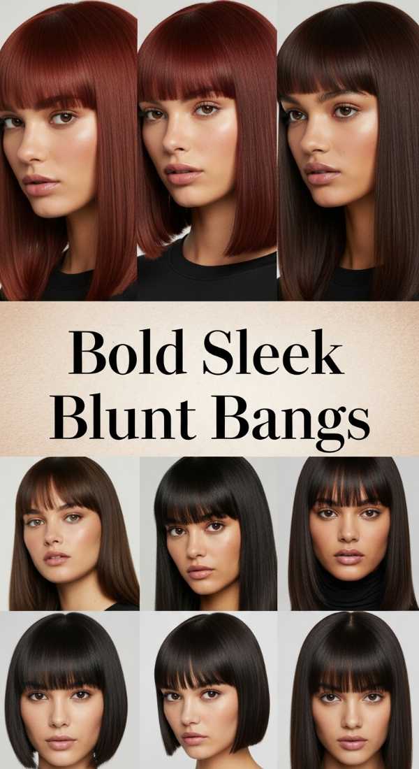 Bold Sleek Blunt Bangs 69e742db2ff19