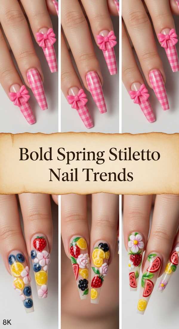Bold Spring Stiletto Nail Trends 69df3ac0b2b98