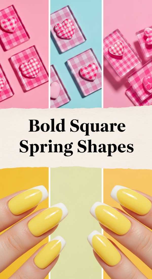The Spring Nail Edit: Must-Have Acrylic Designs for 2024 Bold Square Spring Shapes 69df3ac62367a