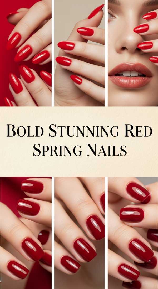 Bold Stunning Red Spring Nails 69e905b8a0045