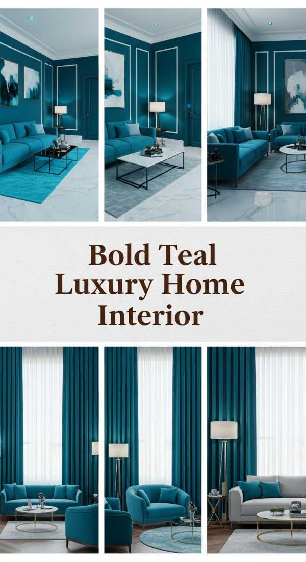 Bold Teal Luxury Home Interior 69e64b88b208e
