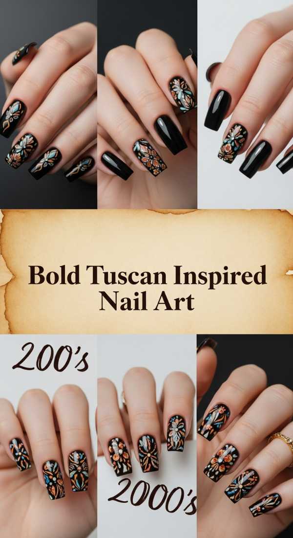 Bold Tuscan Inspired Nail Art 69e6518ba6464