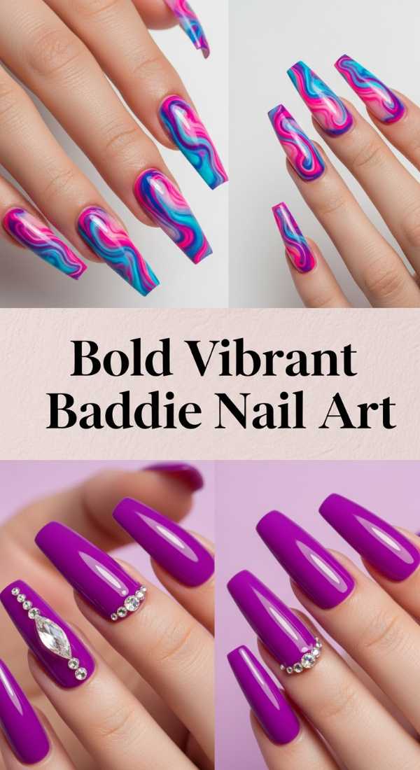 Bold Vibrant Baddie Nail Art 69ee5925e87b6