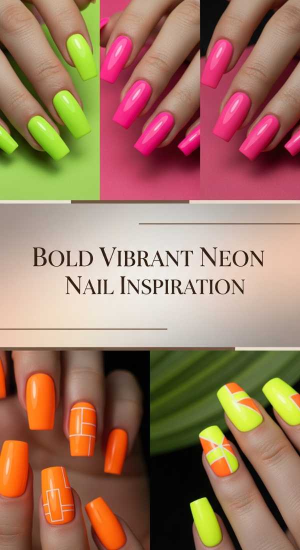 Bold Vibrant Neon Nail Inspiration 69e350e80d1cb