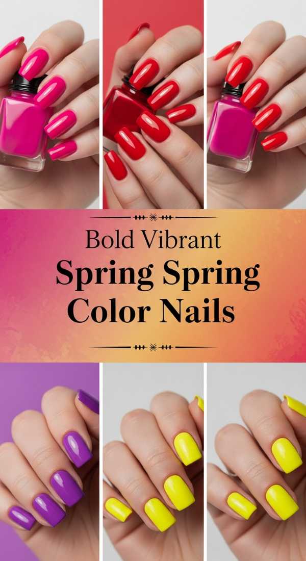 Bold Vibrant Spring Color Nails 69f2494936725