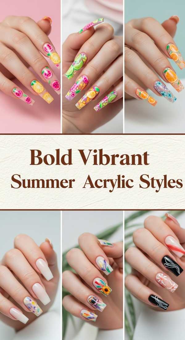 Bold Vibrant Summer Acrylic Styles 69ecf73c9c9f4