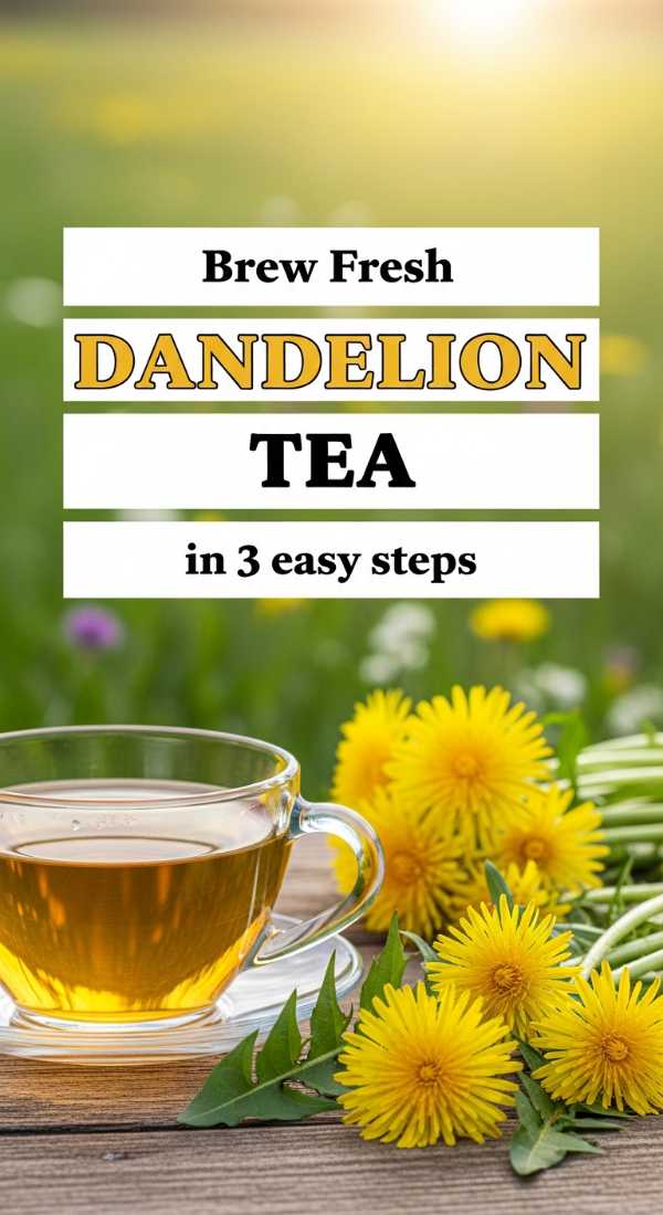 Brew Fresh Dandelion Tea In 3 Easy Steps 69e70bf6eb07a