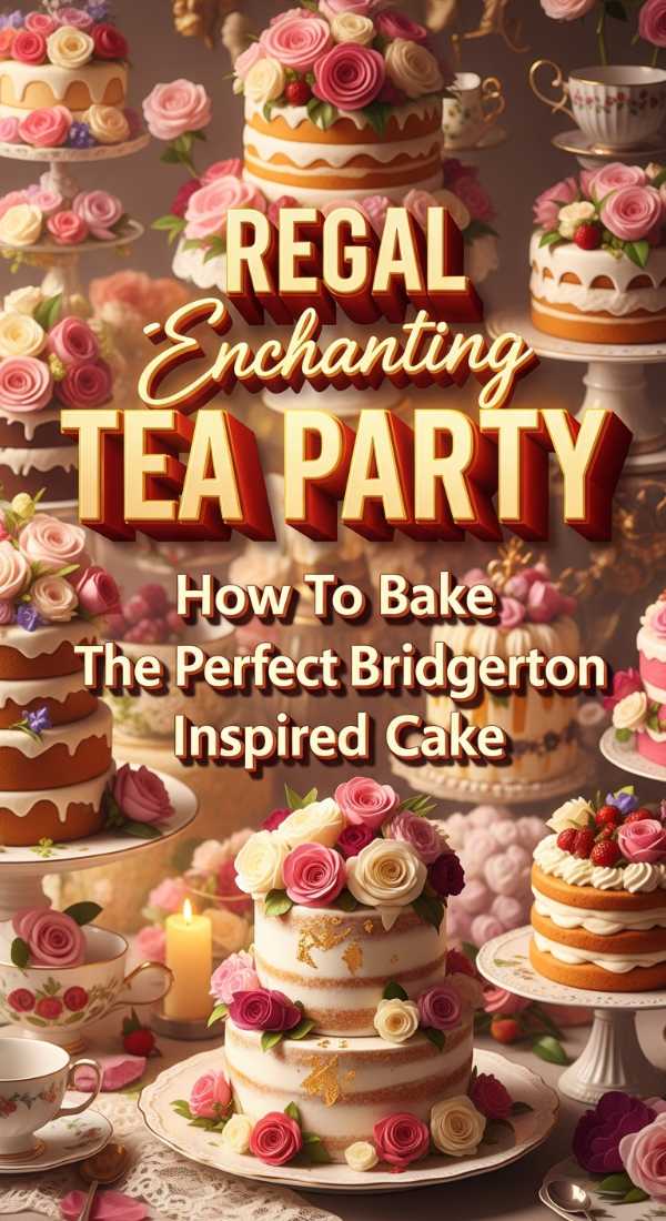 Bridgerton Inspired Tea Party Cake