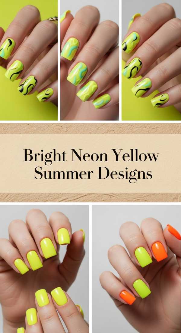 Bright Neon Yellow Summer Designs 69ef3c75e90fb