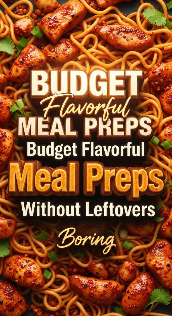 Budget Flavorful Meal Preps Without Boring Leftovers 69f060a3ac8ec
