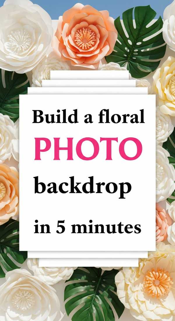 Build A Floral Photo Backdrop In 5 Minutes 69e9fe75b08ec