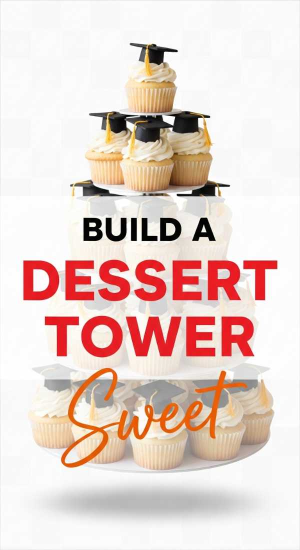 Build A Graduation Dessert Tower In 3 Easy Steps 69ee4b5ce8a81