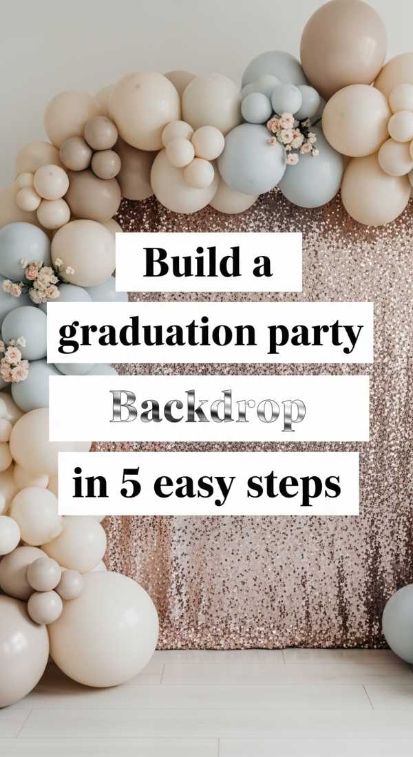 Build A Graduation Party Backdrop In 5 Easy Steps 69efae4749747