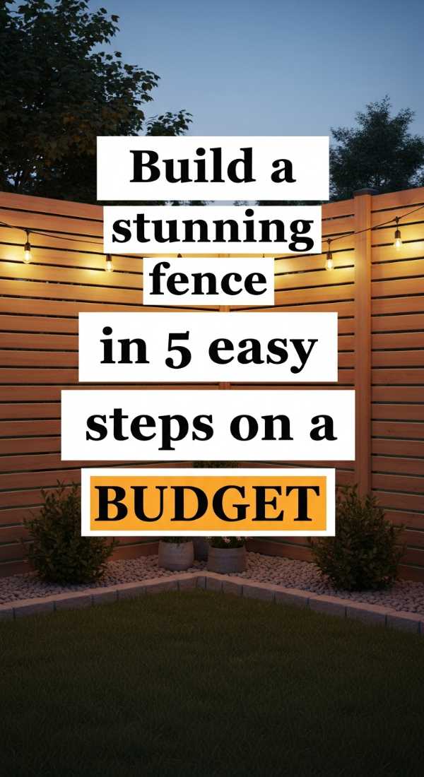 Build A Stunning Fence In 5 Easy Steps On A Budget 69f0ed8383ff5