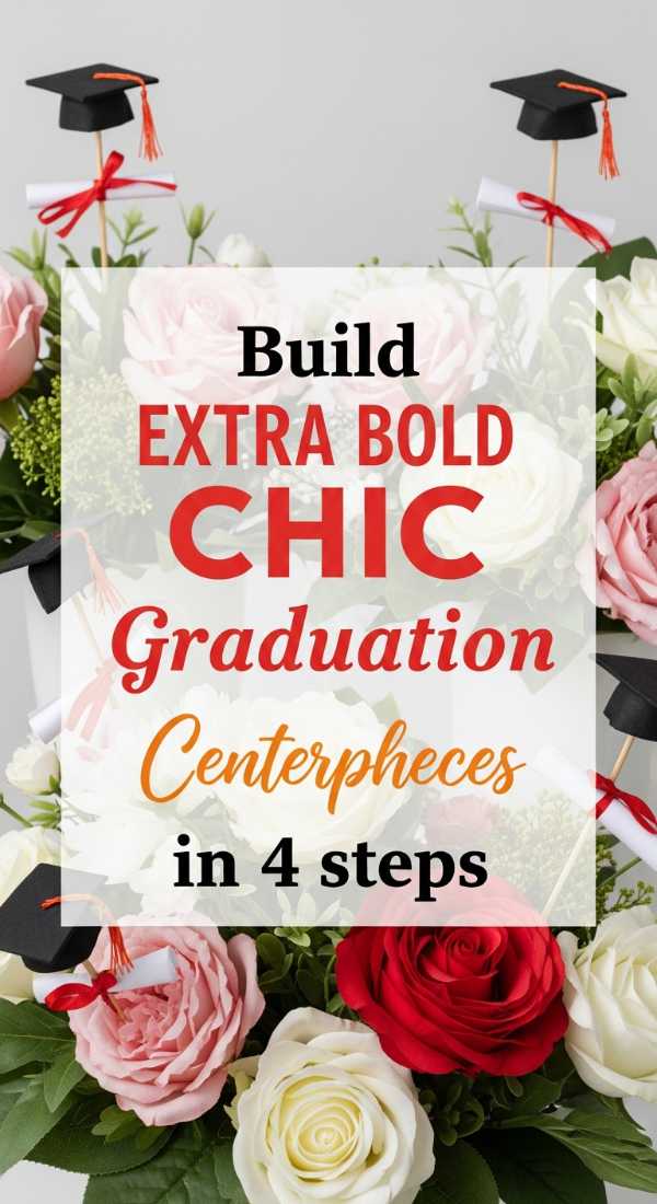 Build Chic Graduation Party Centerpieces In 4 Steps 69e8f8d4bb09c
