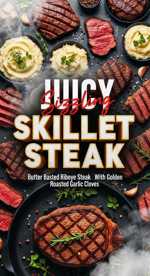 Butter Basted Ribeye Steak In A Cast Iron Skillet 69eb0f4594970