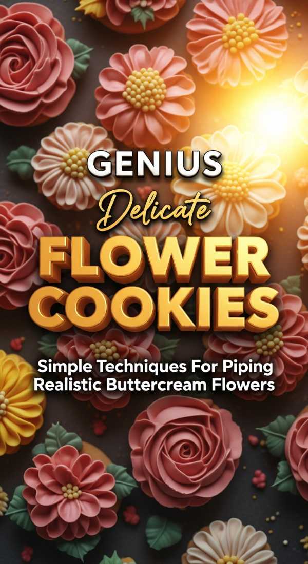 Buttercream Flower Cookie Technique