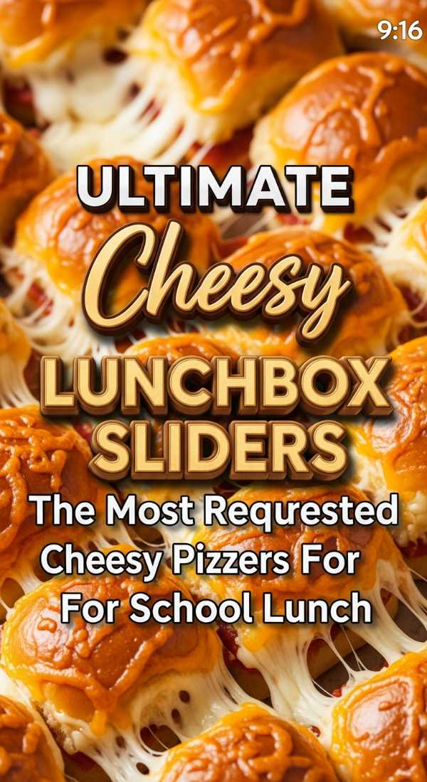 Cheesy Pizza Sliders School Lunch Idea 69e35fa97df60
