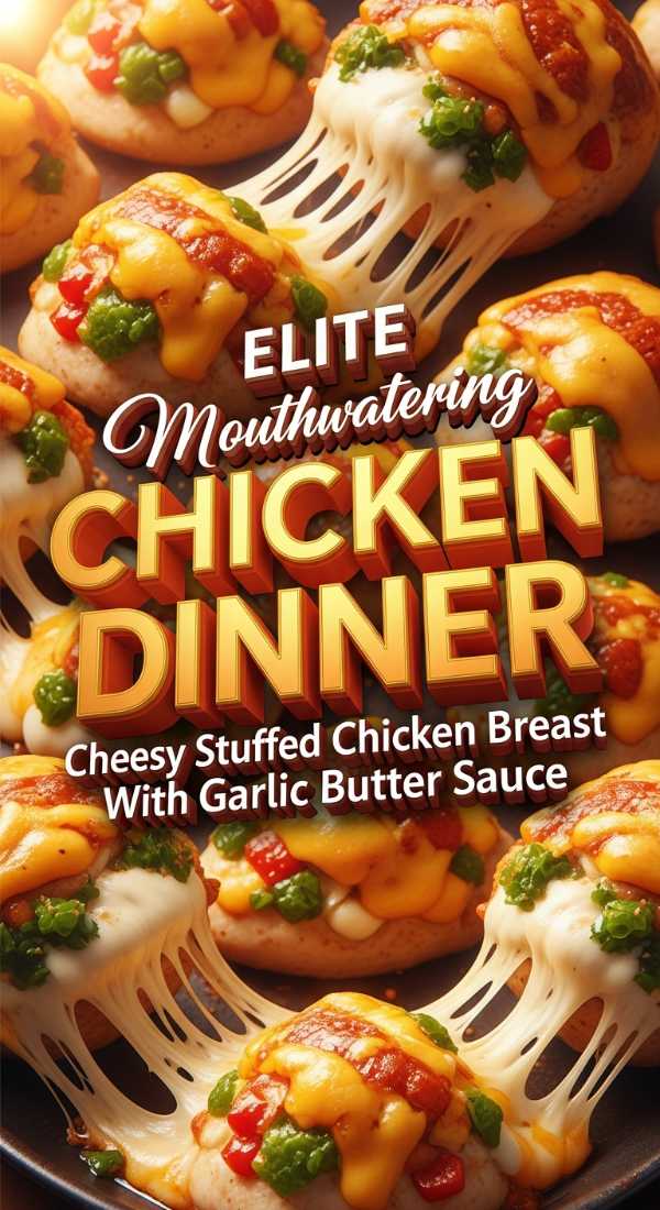 Cheesy Stuffed Chicken Breast With Garlic Butter Sauce 69e4a93b56288