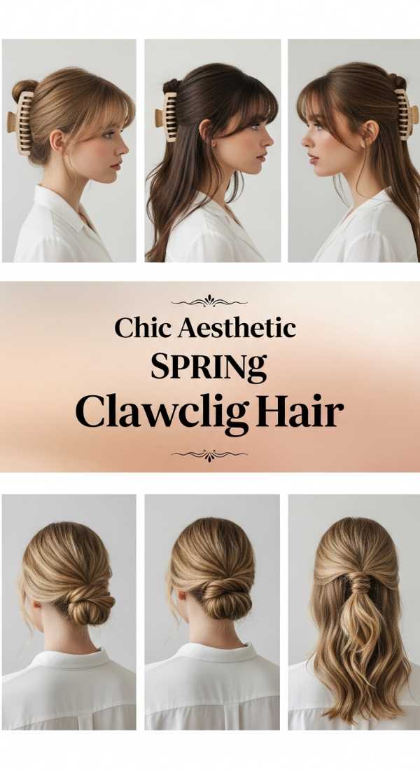 Chic Aesthetic Spring Clawclip Hair 69ecef83e37f0