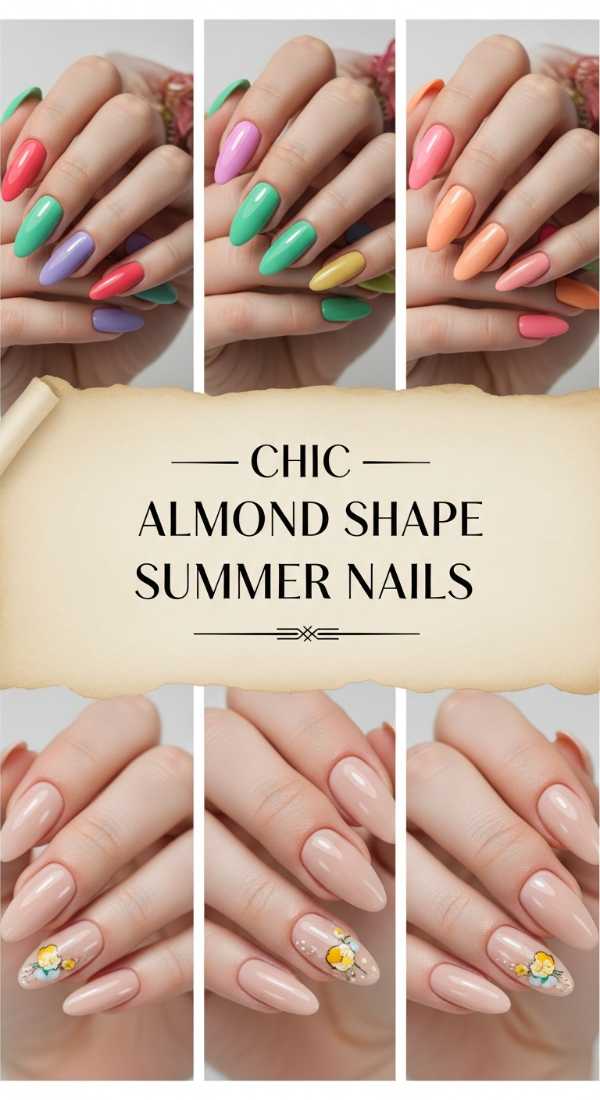 Chic Almond Shape Summer Nails 69ee592005f32