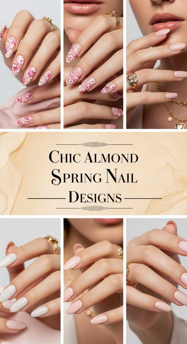 Chic Almond Spring Nail Designs