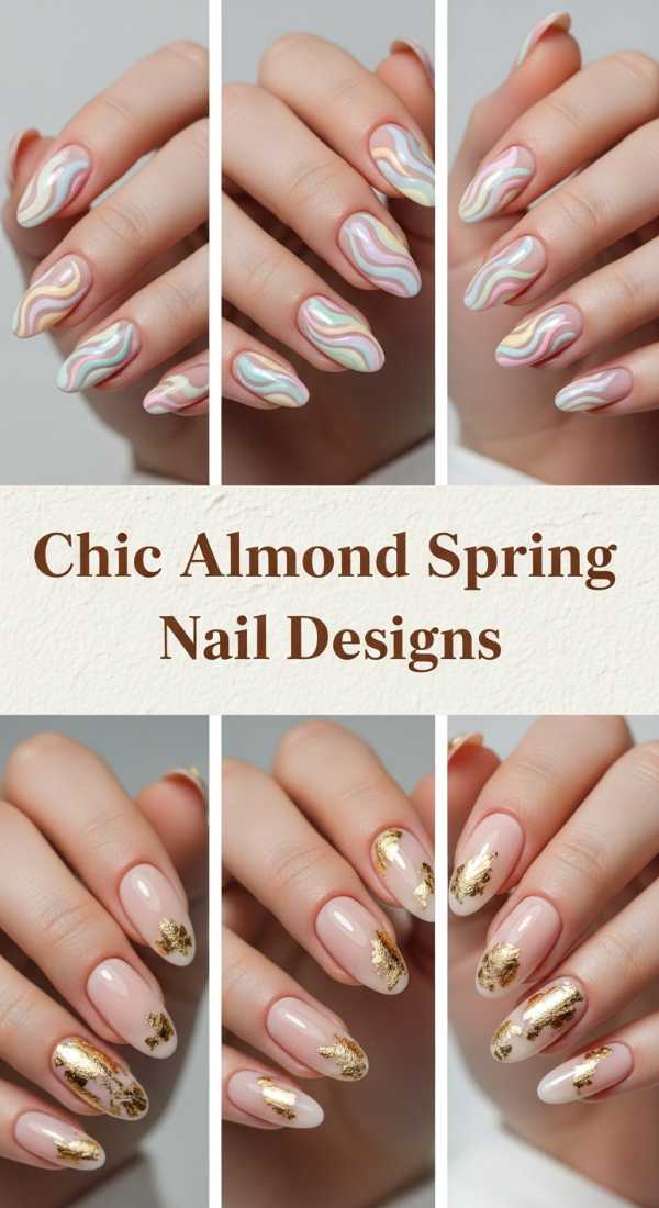 Chic Almond Spring Nail Designs