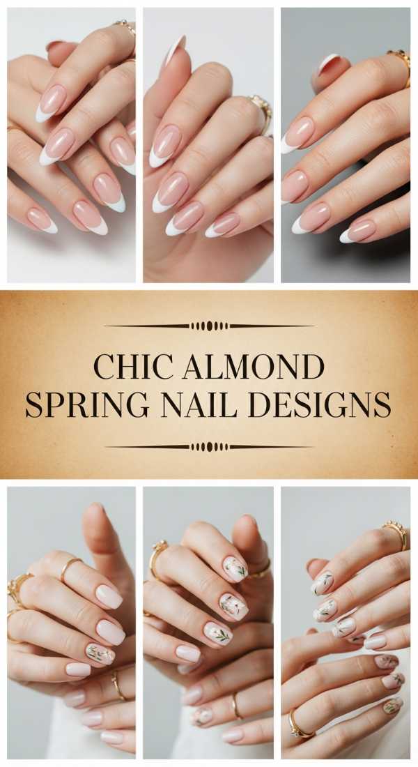 Chic Almond Spring Nail Designs