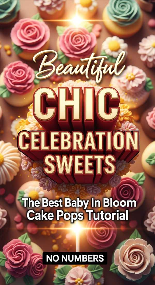 Chic Baby In Bloom Cake Pops For Your Baby Shower