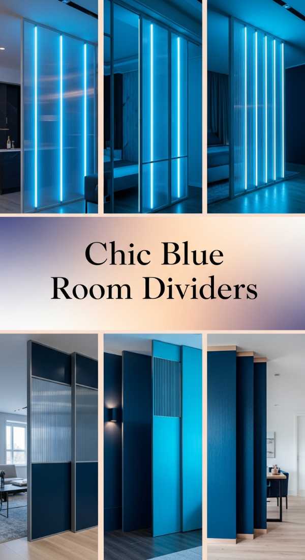 Chic Blue Room Dividers 69e64b836a7db