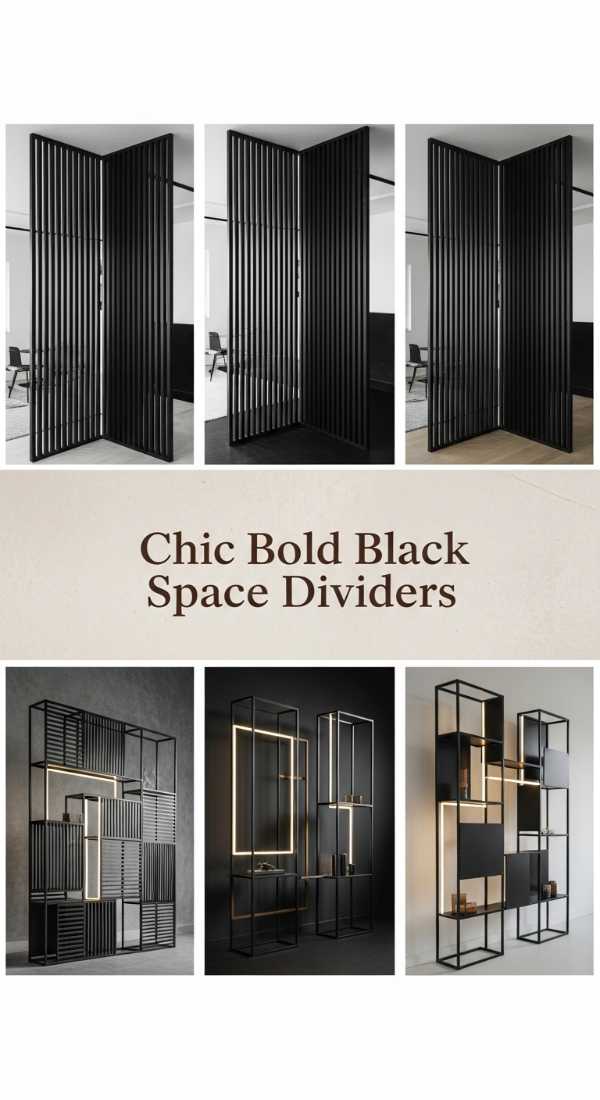 Chic Bold Black Space Dividers 69df4675bae07