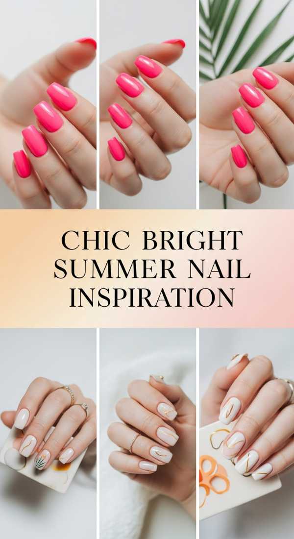 Chic Bright Summer Nail Inspiration 69f32b6b397a7